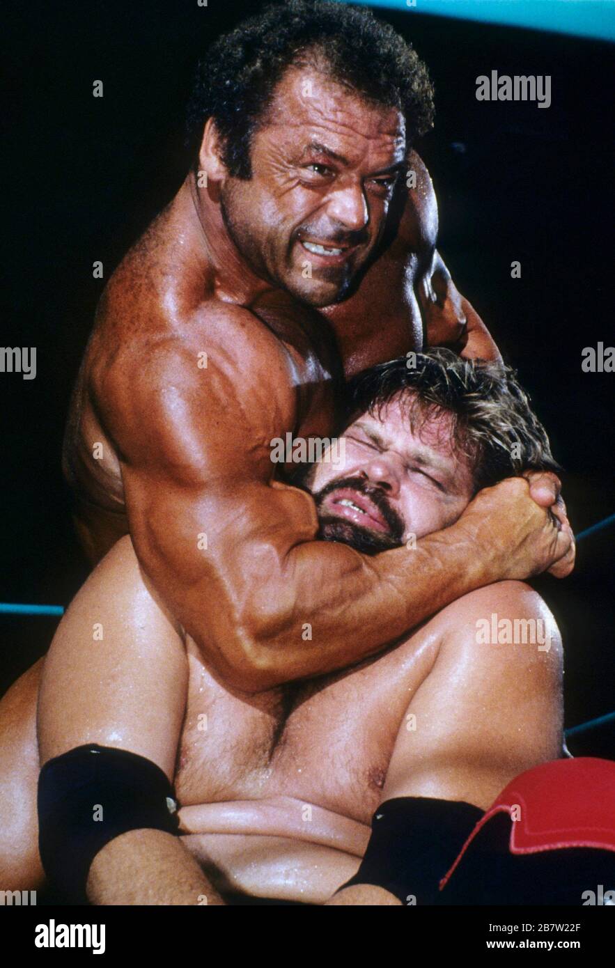 Austin, Texas USA: Partita di wrestling professionale. ©Bob Daemmrich Foto Stock