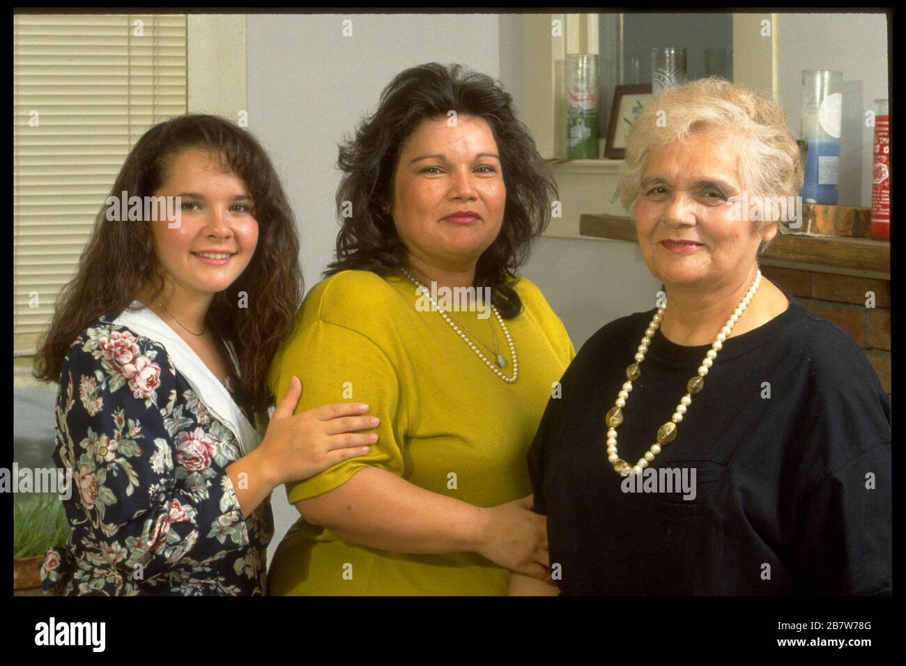 Austin Texas USAL tre generazioni di donne del Texas posano per l'immagine della famiglia. ©Bob Daemmrich Foto Stock