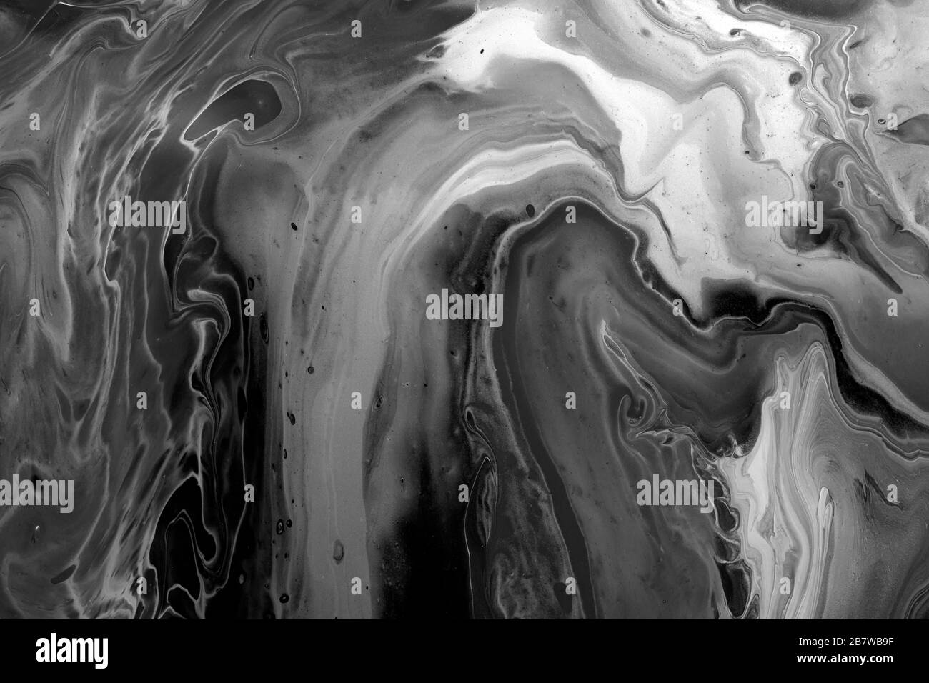 Drenaggio carta liquida marmorizzazione vernice sfondo astratto Foto Stock