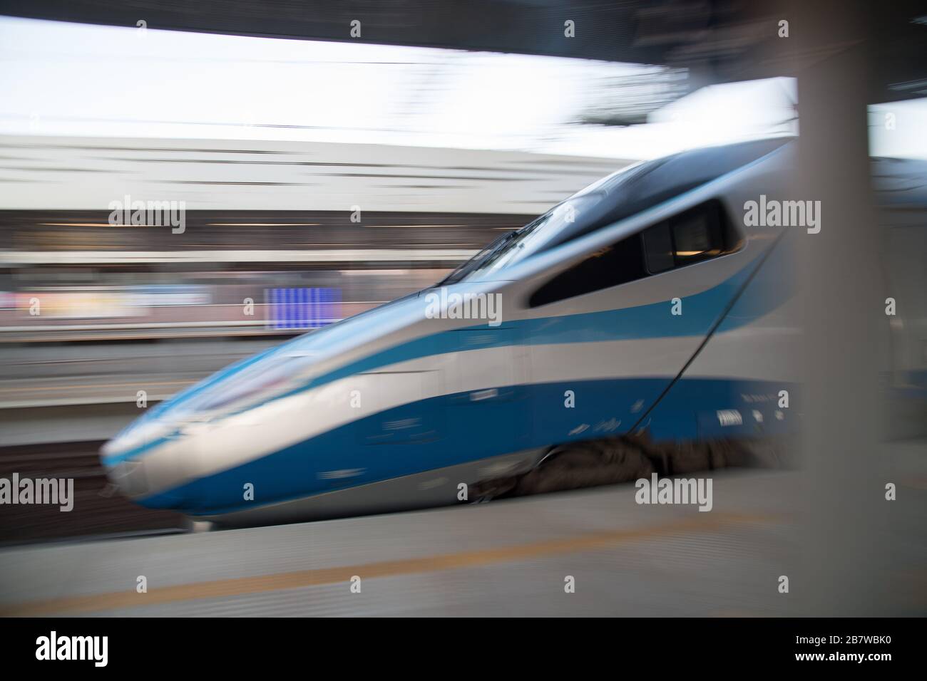 Treno ad alta velocità Pendolino a Danzica, Polonia. 14 Marzo 2020 © Wojciech Strozyk / Alamy Stock Photo Foto Stock