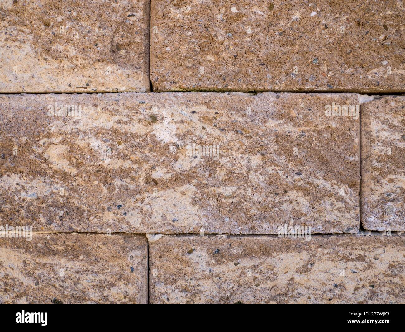 Muro di pietra dello sfondo. Foto Stock