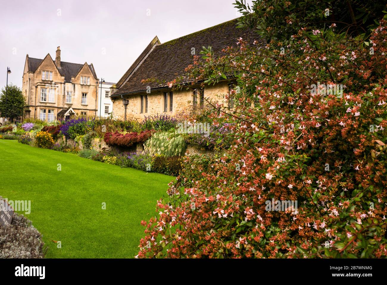 I giardini di Christ Church all'Università di Oxford in Inghilterra. Foto Stock