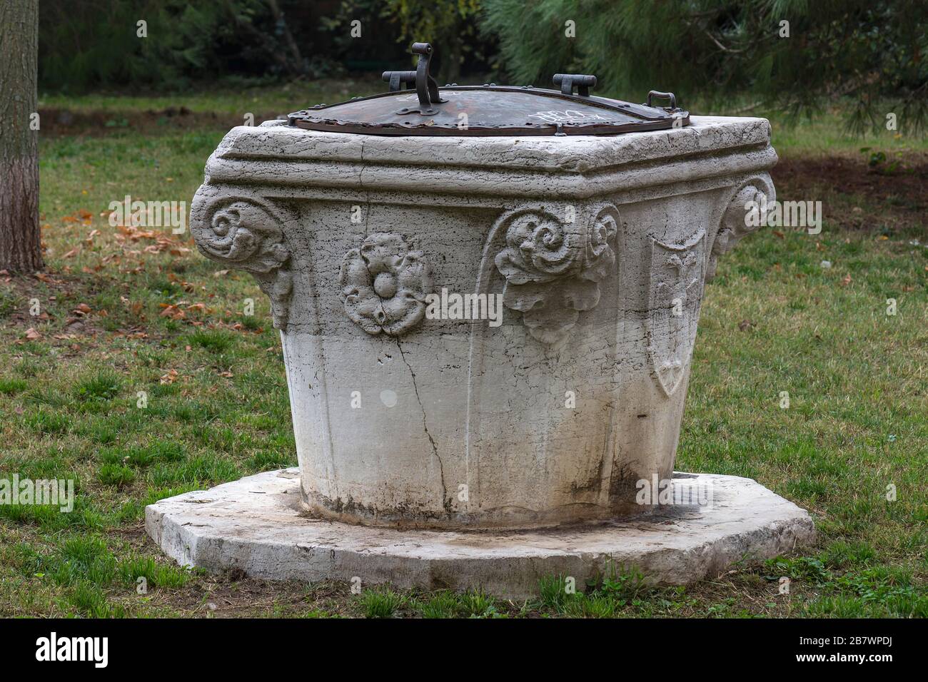 Chiusa, fontana storica, Venezia, Veneto, Italia Foto Stock