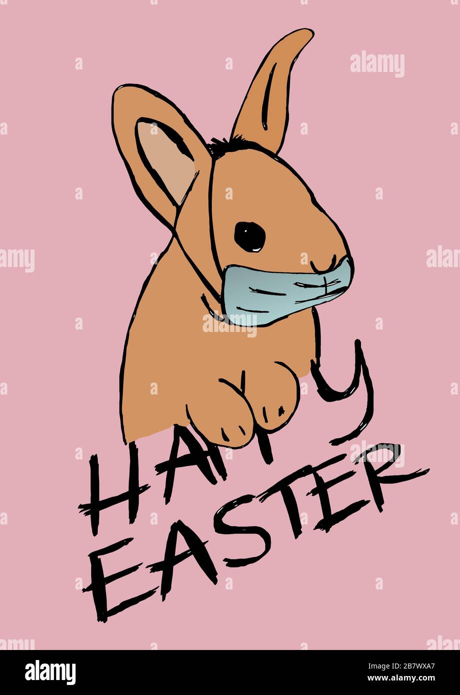 Coniglietto di pasqua sicuro Foto Stock
