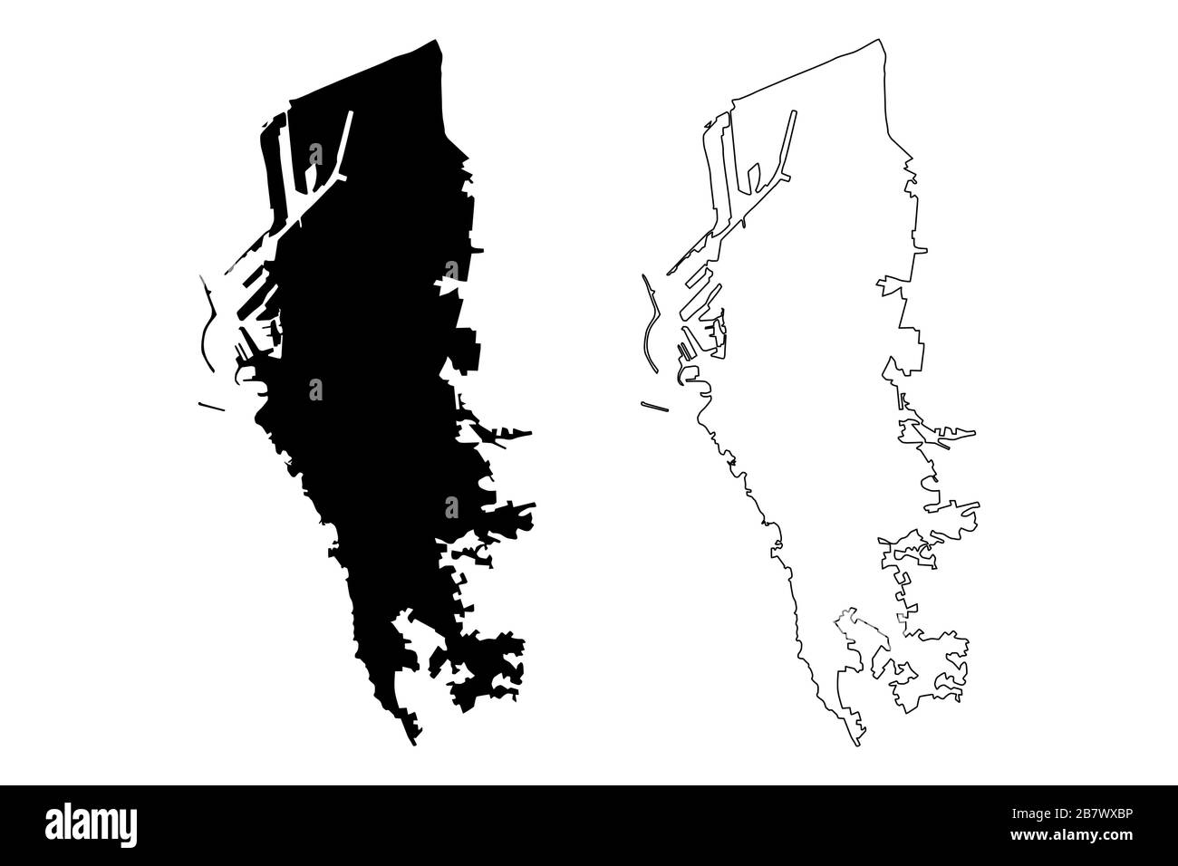 Città di Livorno (Repubblica Italiana, Italia, Toscana) mappa