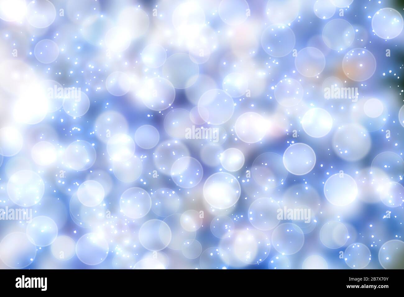 sfondo chiaro astratto blu sfocato bokeh. texture brillante per cartoline e sfondi Foto Stock