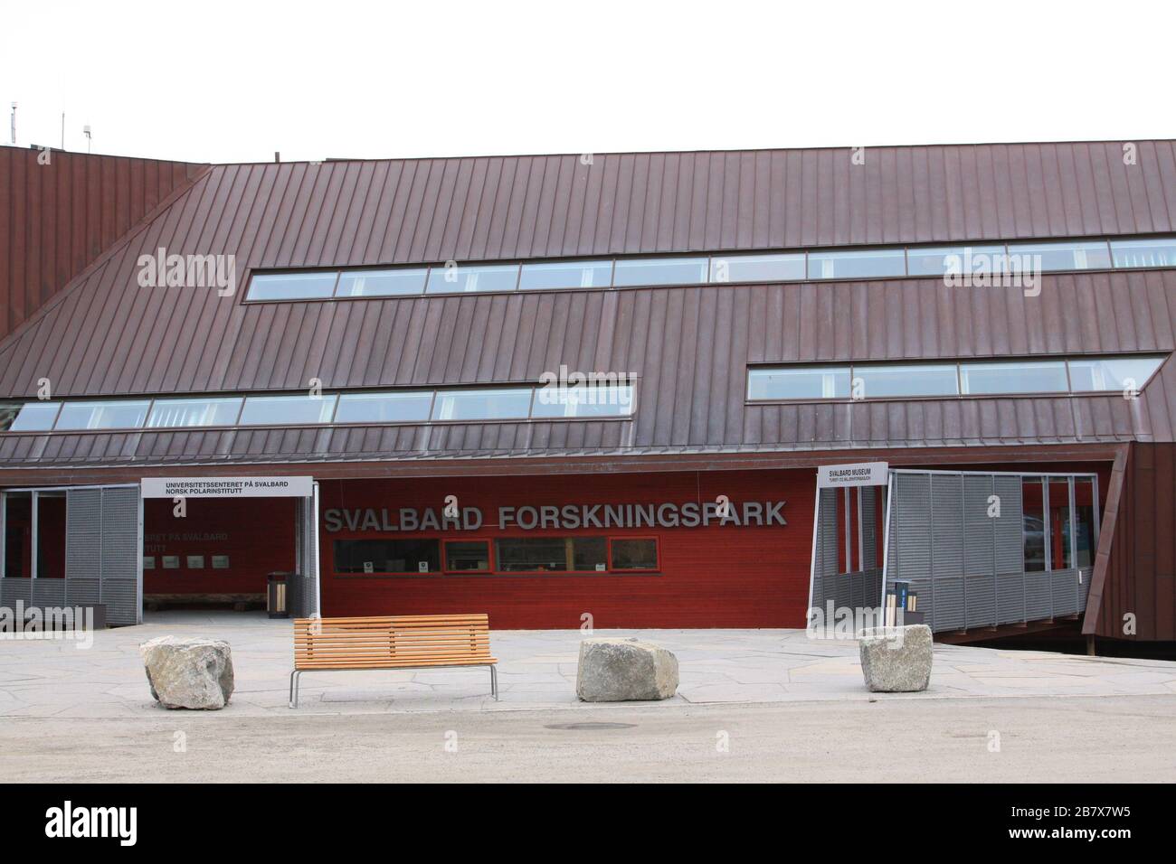 Longyearbyen, Svalbard, Norvegia Foto Stock