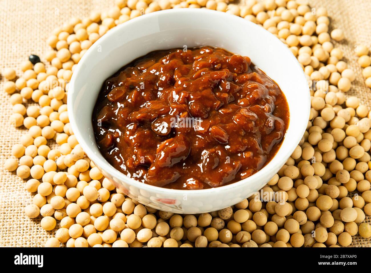 Un delizioso piatto di salsa cinese di soia Foto Stock