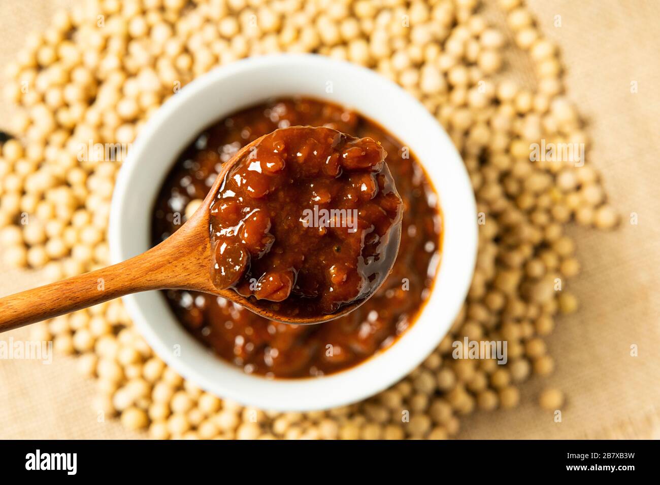 Un delizioso piatto di salsa cinese di soia Foto Stock
