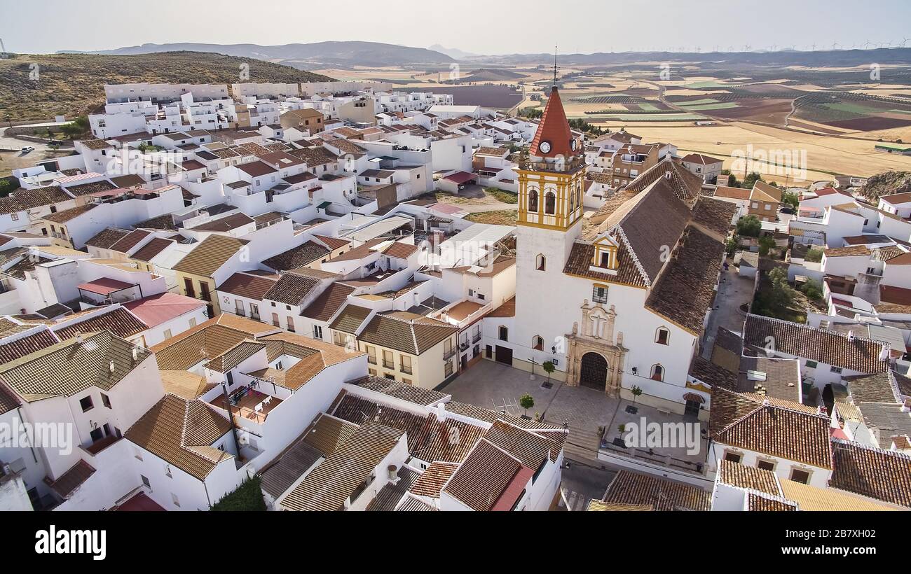 Teba è una città dell'Andalusia, situata nella provincia di Málaga, nel sud della Spagna. Foto Stock