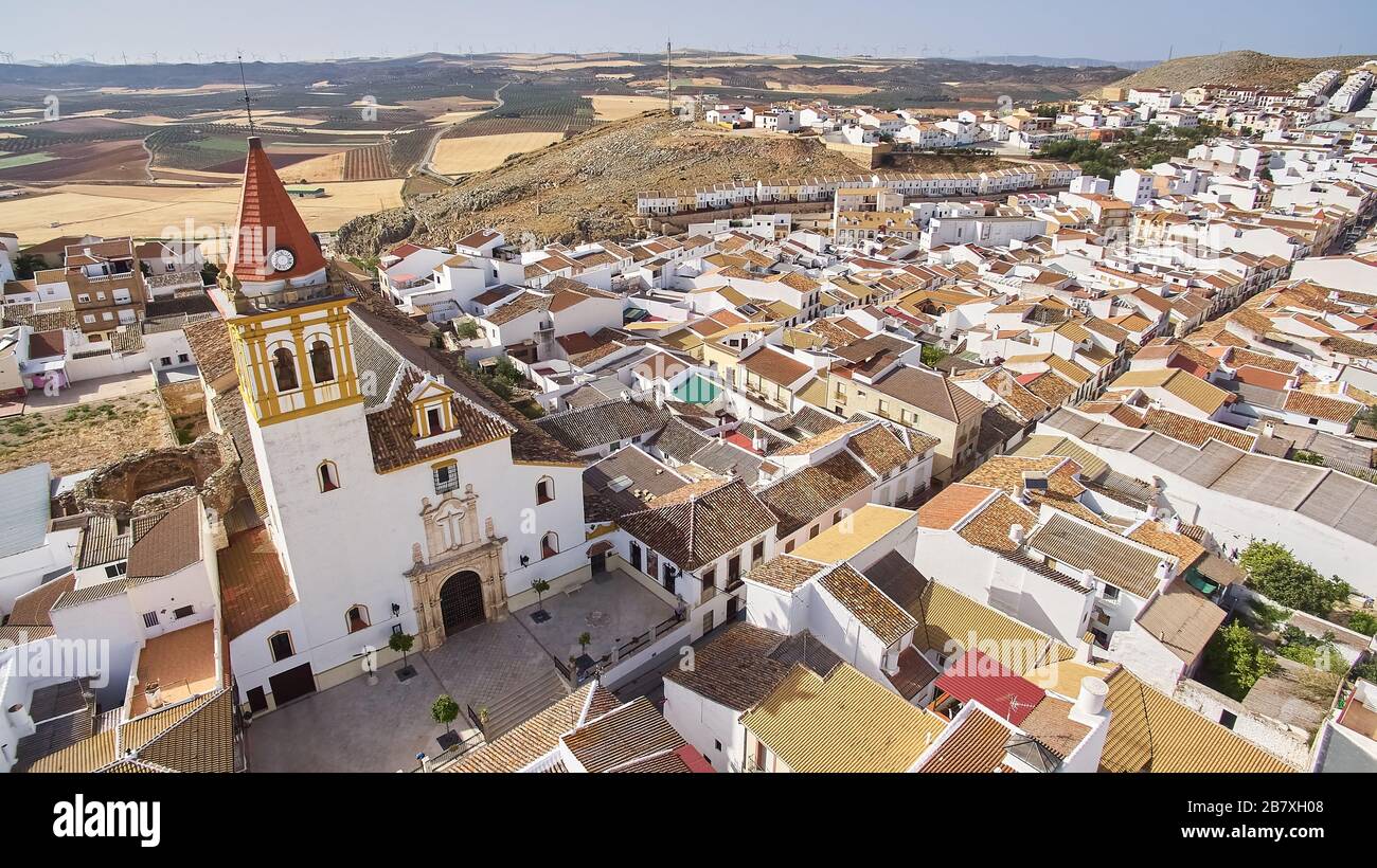 Teba è una città dell'Andalusia, situata nella provincia di Málaga, nel sud della Spagna. Foto Stock