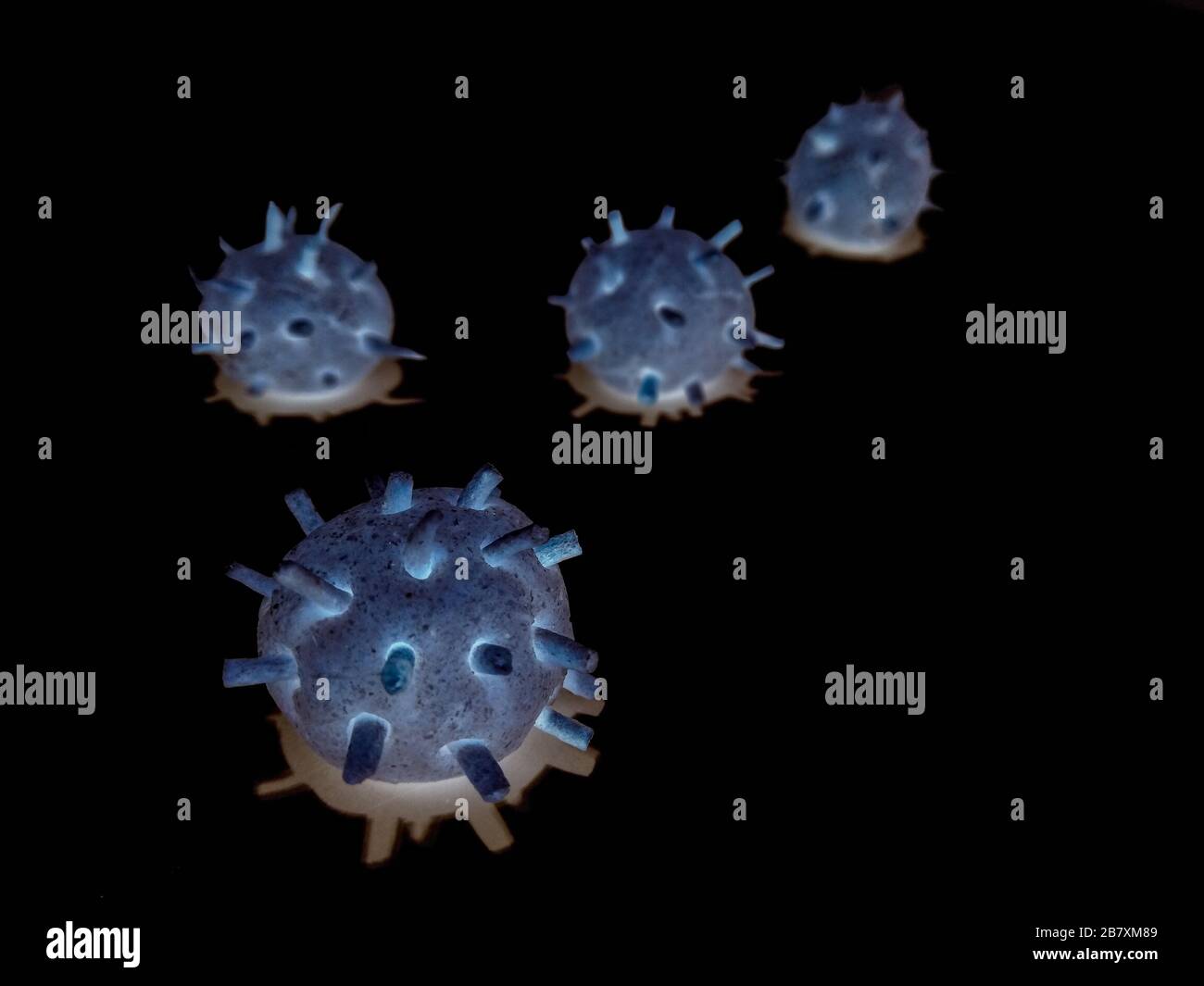 Un'immagine del virus corona Foto Stock