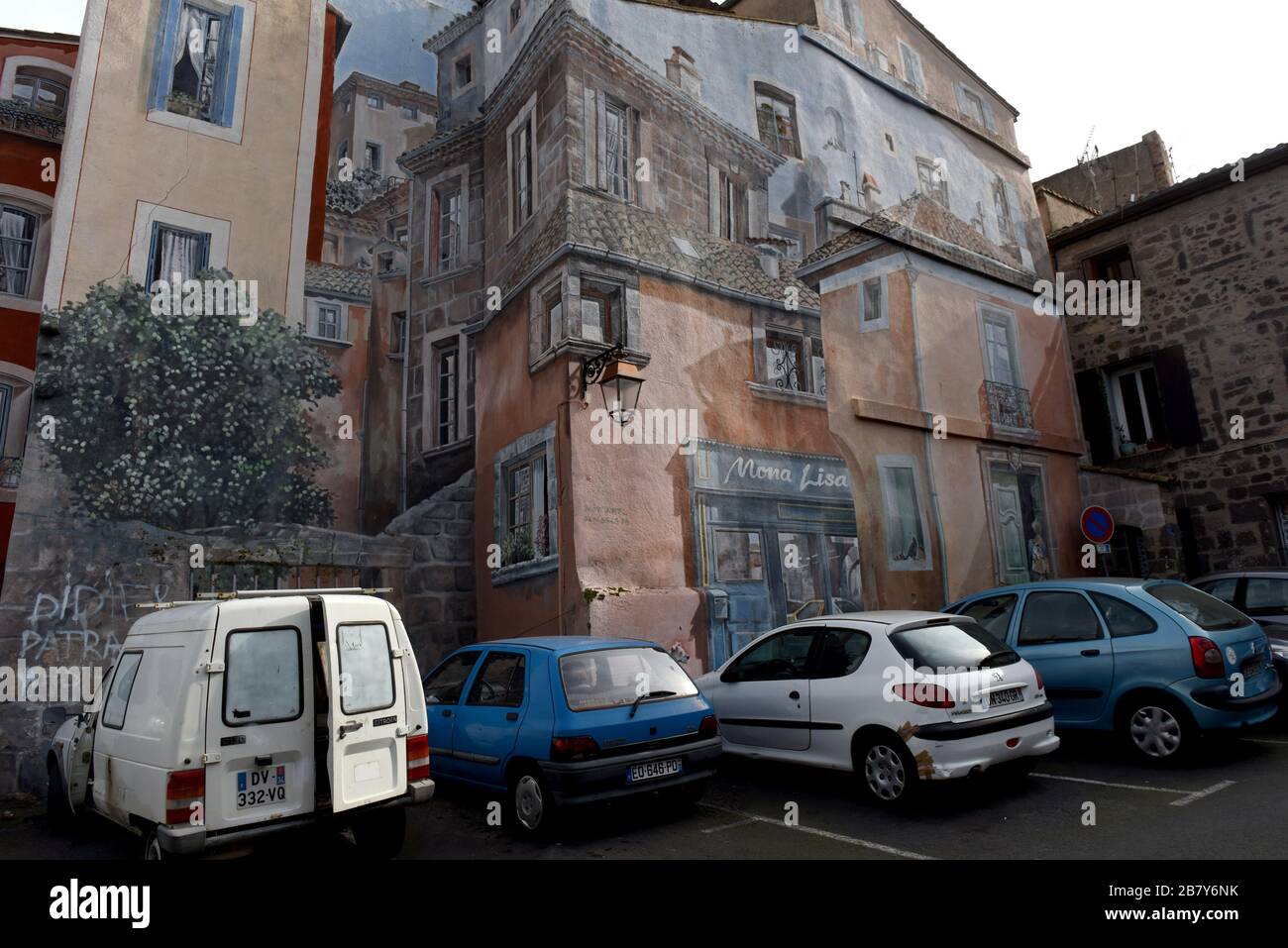 L'area della città vecchia di Agde nel dipartimento di Hérault nel sud della Francia Foto Stock