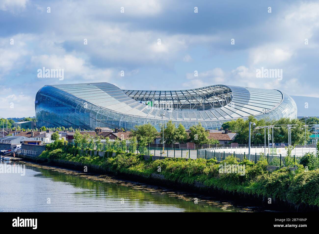 Dublino, Irlanda, Giugno 2018 Aviva Stadium è uno stadio sportivo situato su Lansdowne Road a Dublino con una capacità di 51700 spettatori Foto Stock