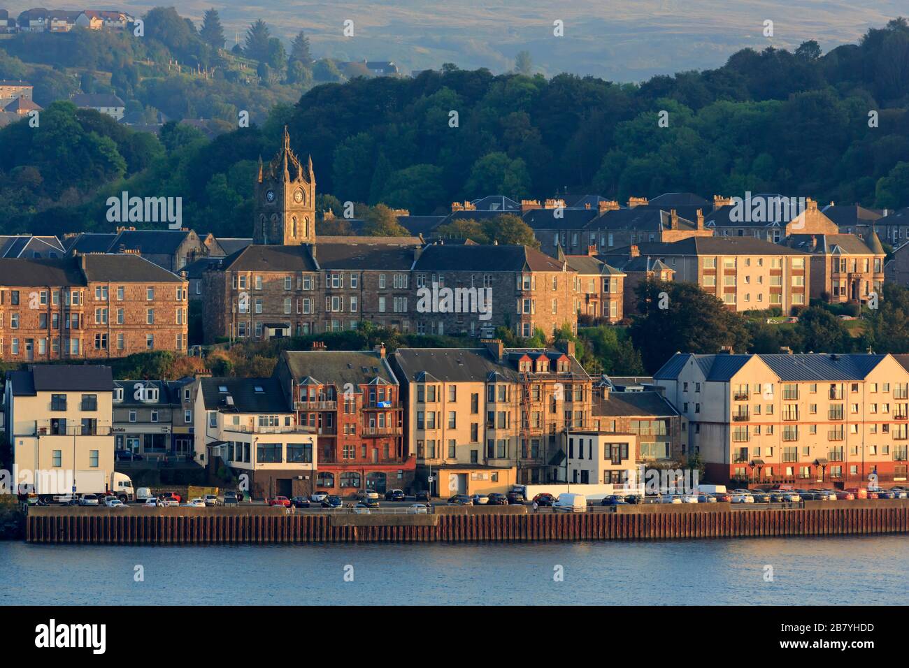 Città di Gourock, Firth of Clyde, Inverclyde, Scozia, Regno Unito Foto Stock