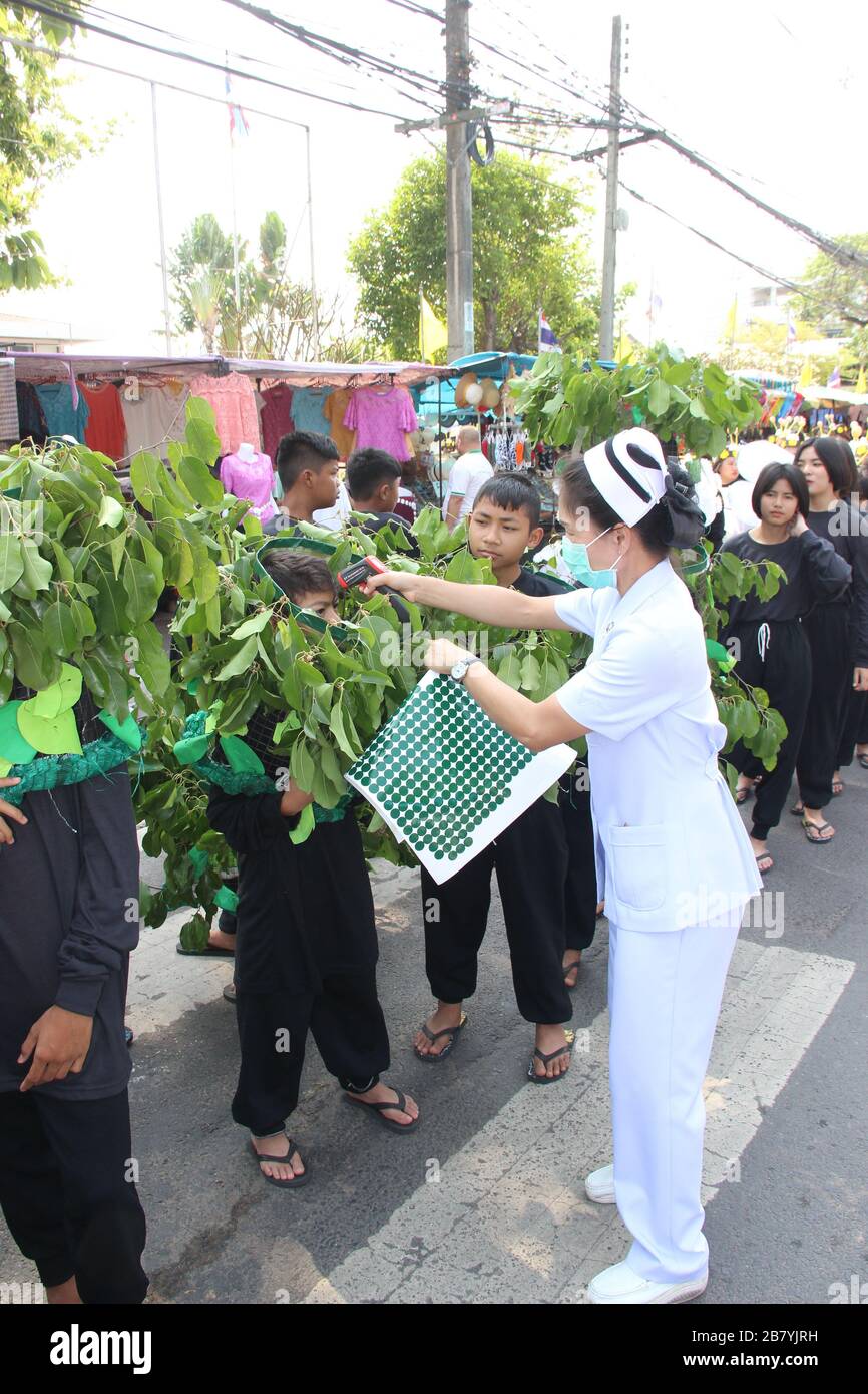 Covid19 Corona Virus controllo Thailandia Foto Stock