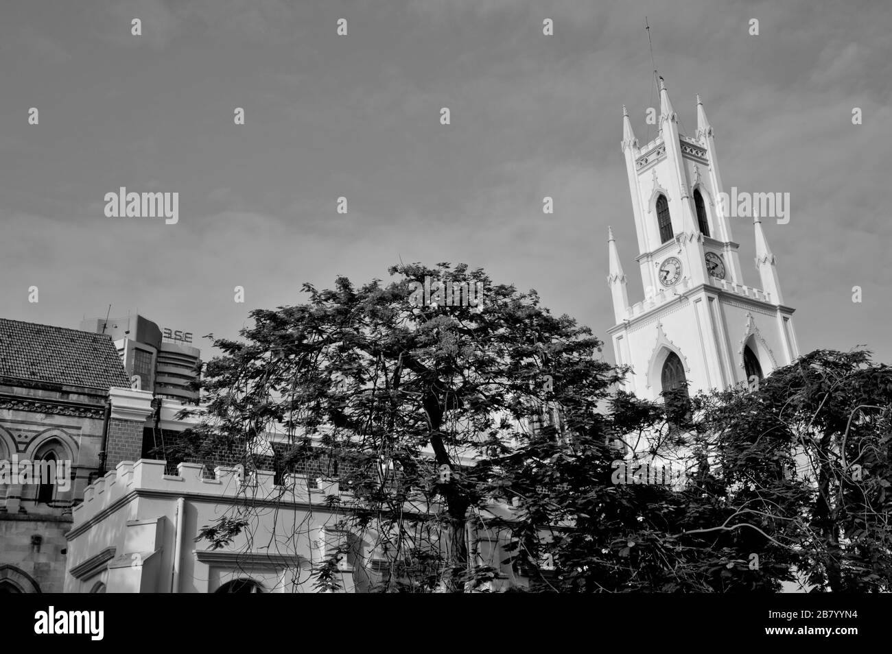 Cattedrale di San Tommaso, Circolo di Horniman, Forte, Bombay, Mumbai, Maharashtra, India, Asia Foto Stock