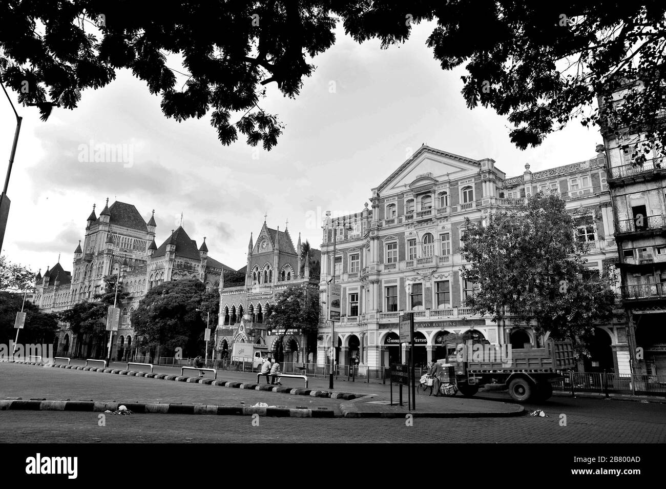Elphinstone College, David Sassoon Library, Army and Navy Building, Kala Ghoda, Fort, Bombay, Mumbai, Maharashtra, India, Asia Foto Stock