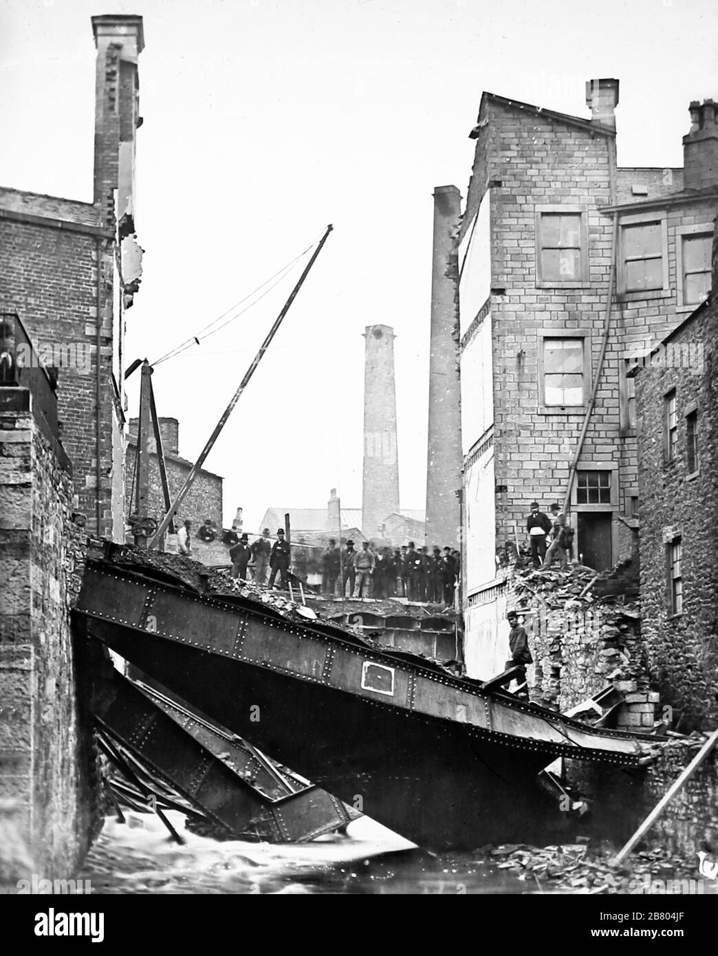 Crollo del negozio di Cheshire, Burnley, Lancashire, all'inizio del 1900 Foto Stock