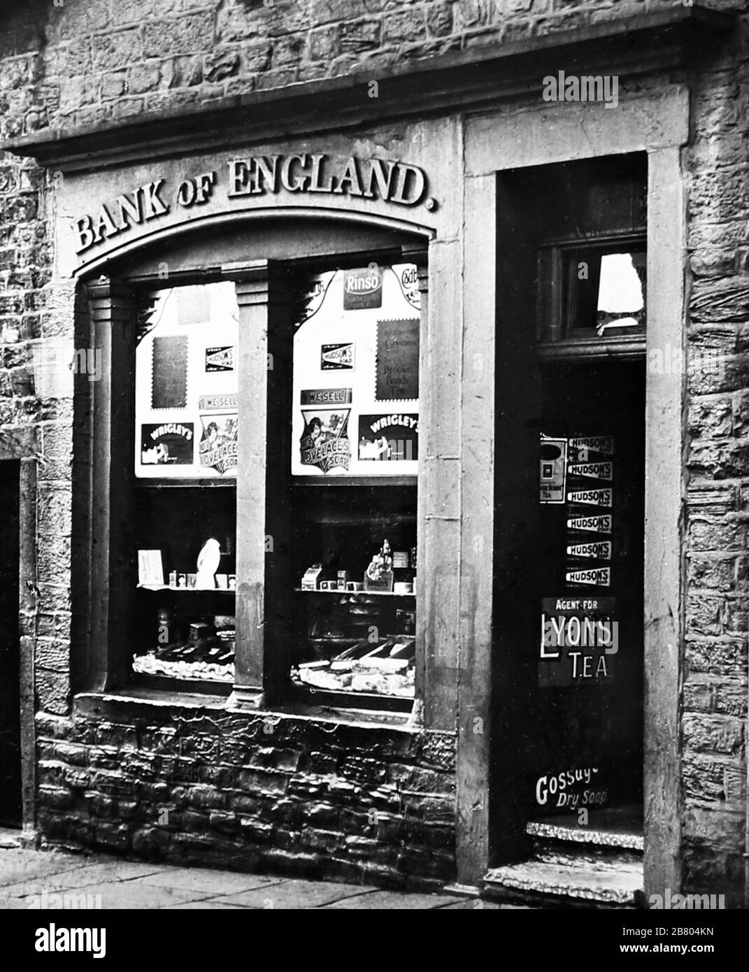 Il negozio della Bank of England, Burnley, Lancashire, inizio anni '1900 Foto Stock
