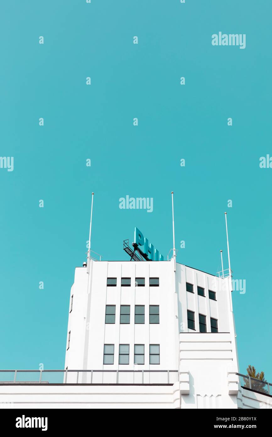 L'edificio Philips Light Tower di Eindhoven, Paesi Bassi. Foto Stock