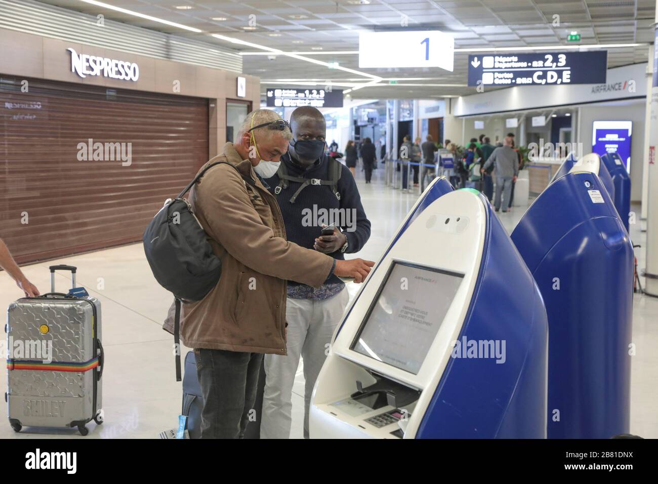 AEROPORTO DI ORLY CORONAVIRUS 2A CHIUSO Foto Stock