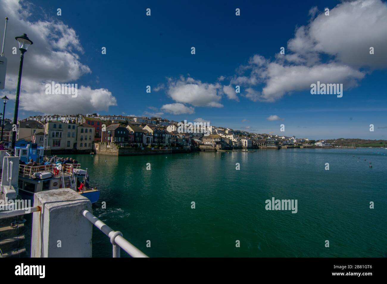 Falmouth, lungo il fiume Fal Foto Stock