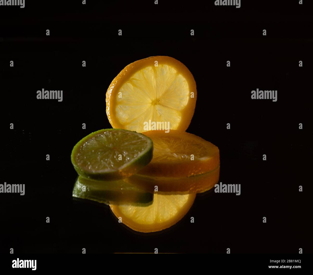 Limone e limetta Foto Stock