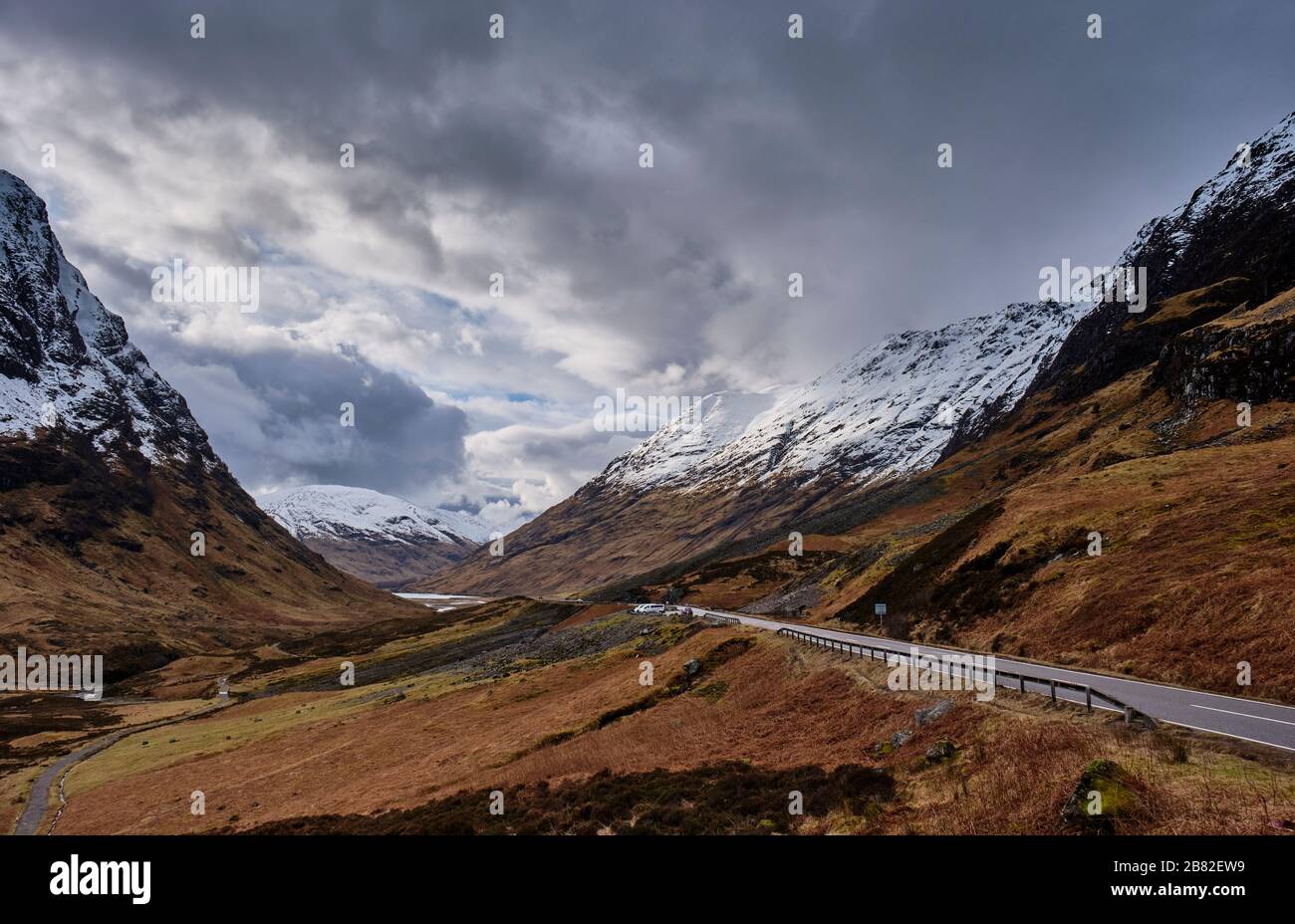 Passo di Glen Coe, Argyll & Bute, Scozia Foto Stock