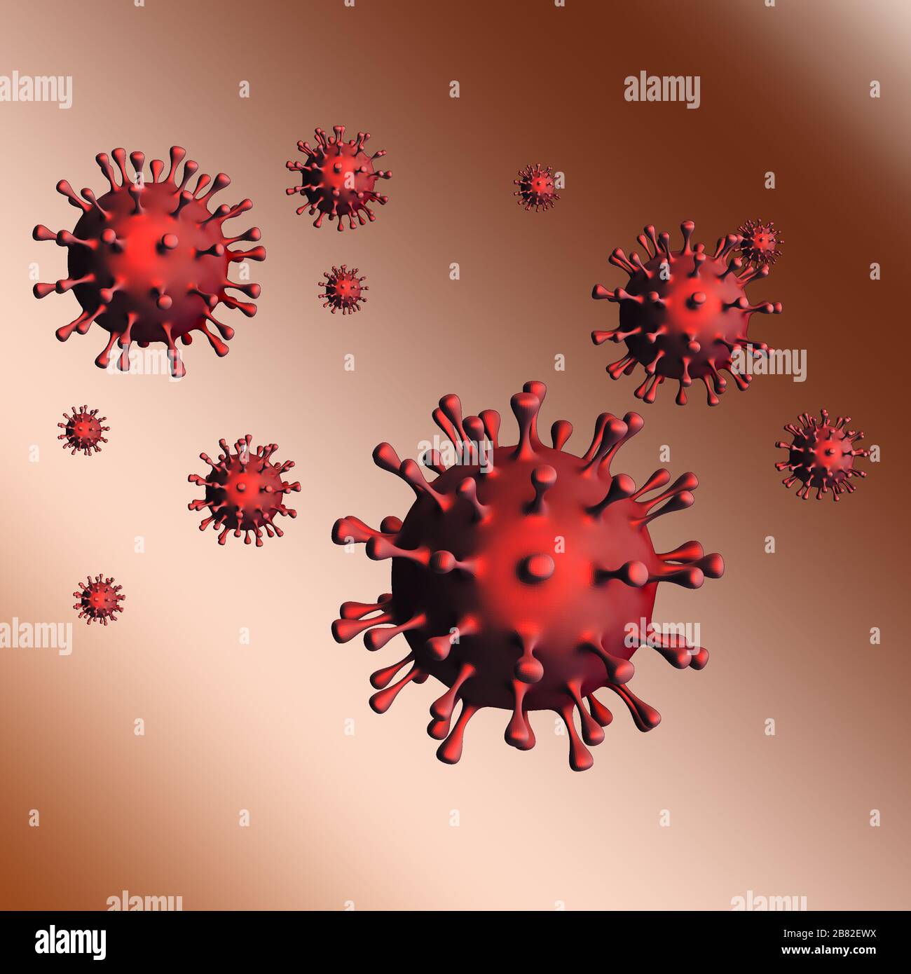 COVID-19 SARS,Coronaviridae , SARS-cov, SARSCoV, virus 2020 , MERS-cov , virus cinese 2019-nCoV Foto Stock