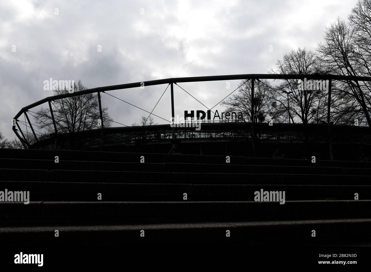 HDI Arena di Hannover 96esima GES/vita quotidiana ad Hannover durante la crisi della corona, 19.03.2020 GES/vita quotidiana durante la crisi della corona ad Hannover, Germay. 03/19/2020 | utilizzo in tutto il mondo Foto Stock