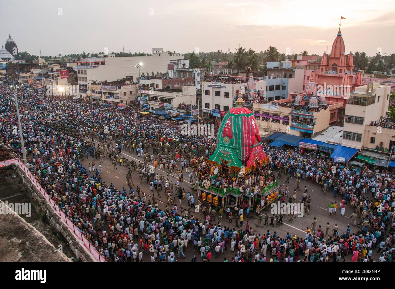 bahuda yatar jagannath torna chariot festival a puri odisha india Foto Stock