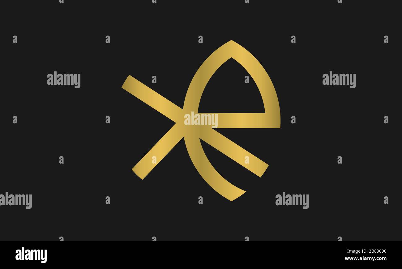 RK, KR Letter Logo Design con grafica creativa moderna e trendy e logo monogramma. Illustrazione Vettoriale