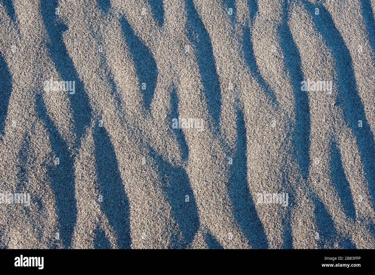 Tracciato astratto della spiaggia di sabbia a bassa marea Foto Stock