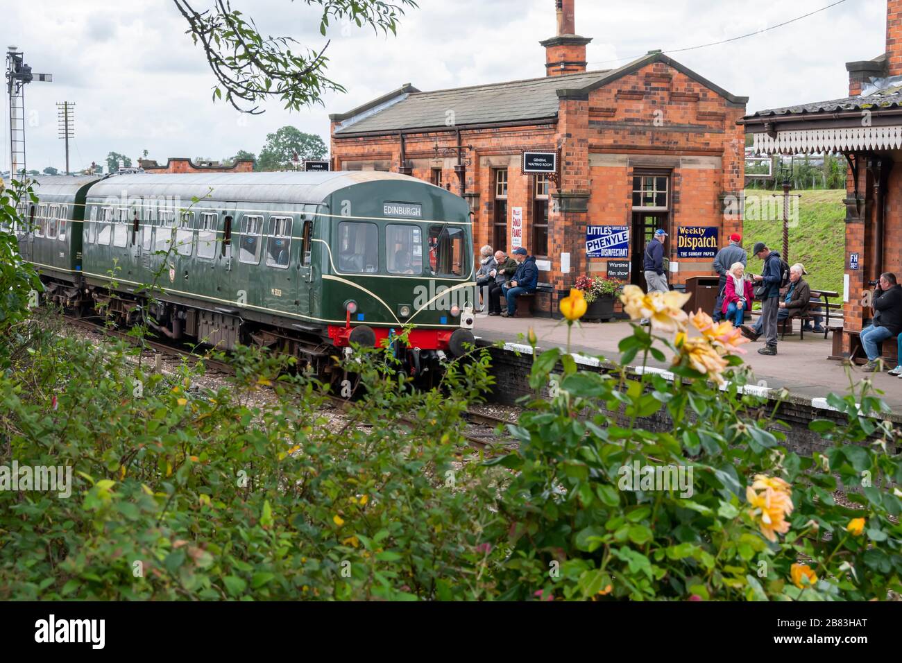 Classe 101 treno a più unità diesel costruito dal Metropolitan Cammell negli anni '50 sulla Great Central Railway, Quorn, Leicestershire, Inghilterra, Foto Stock