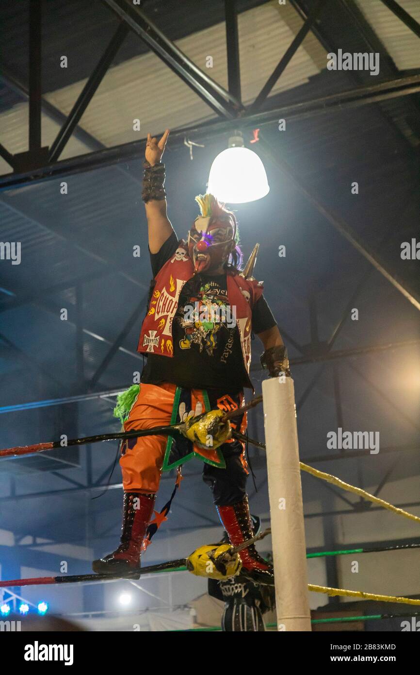 Oaxaca de Juárez, Oaxaca, Messico - Lucha Libre lotta. Foto Stock