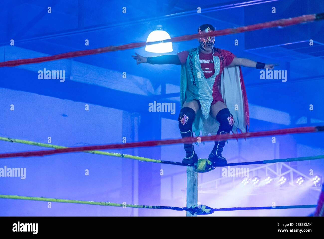 Oaxaca de Juárez, Oaxaca, Messico - Lucha Libre lotta. Foto Stock