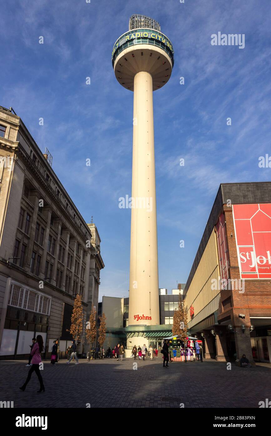 St Johns beacon, radio City Tower, Houghton Street, Liverpool Foto Stock