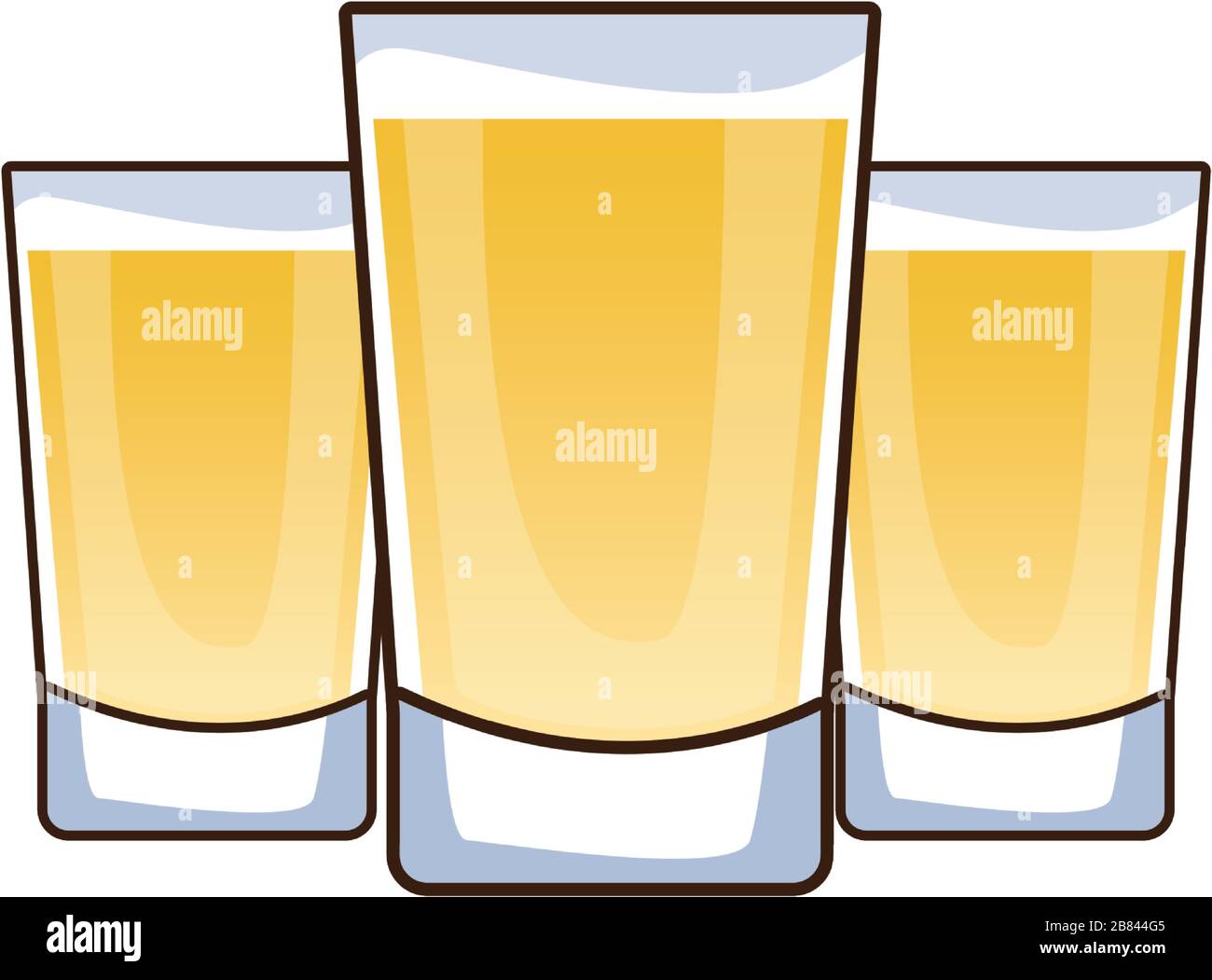 tequila bere tazze icona isolato Illustrazione Vettoriale
