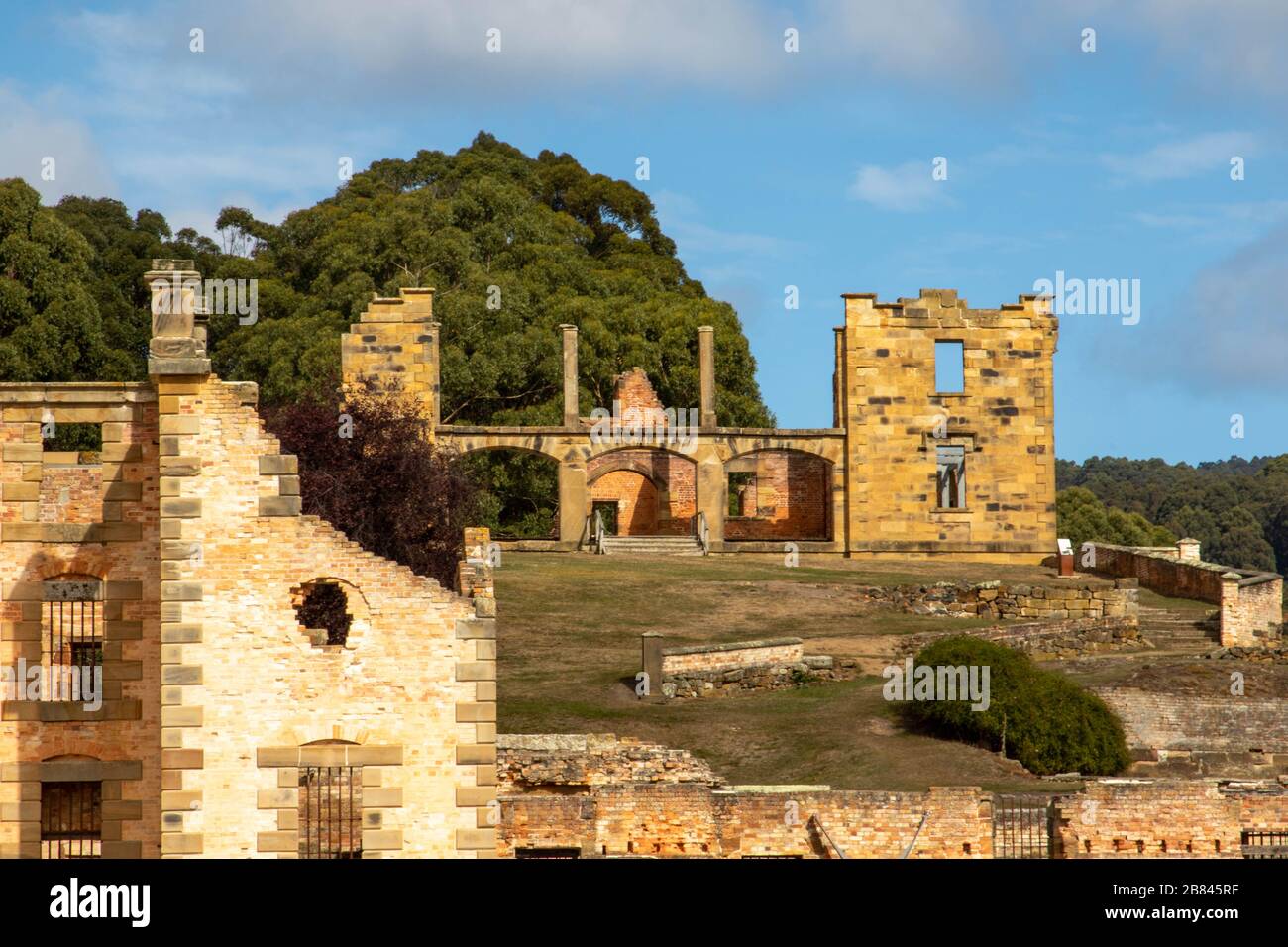 Vecchia prigione britannica in Tasmania Australia Foto Stock