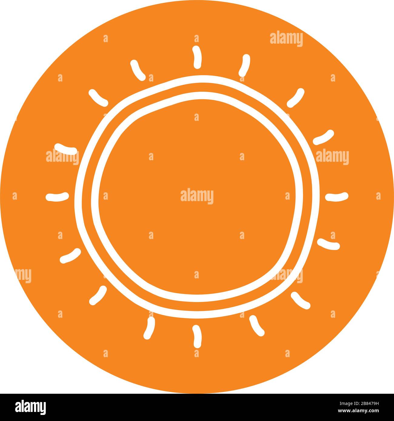 Disegno vettoriale di icone di stile linea di blocco solare isolato Illustrazione Vettoriale