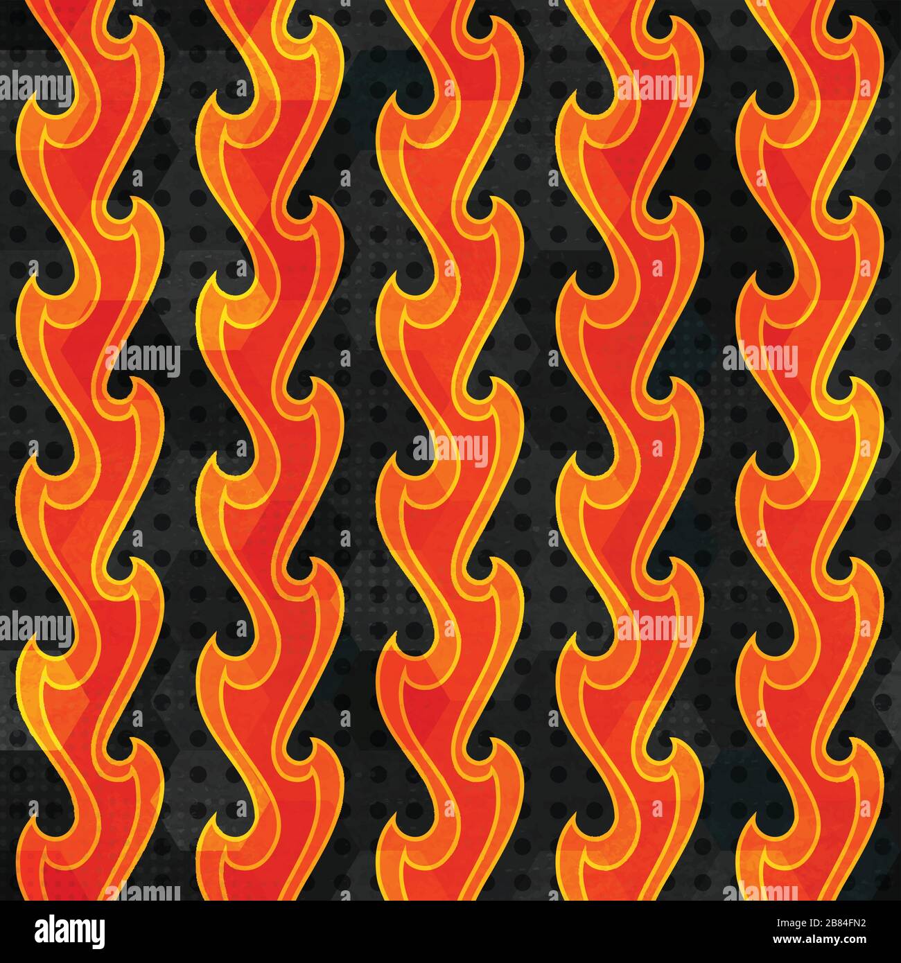 fuoco astratto senza giunture Illustrazione Vettoriale