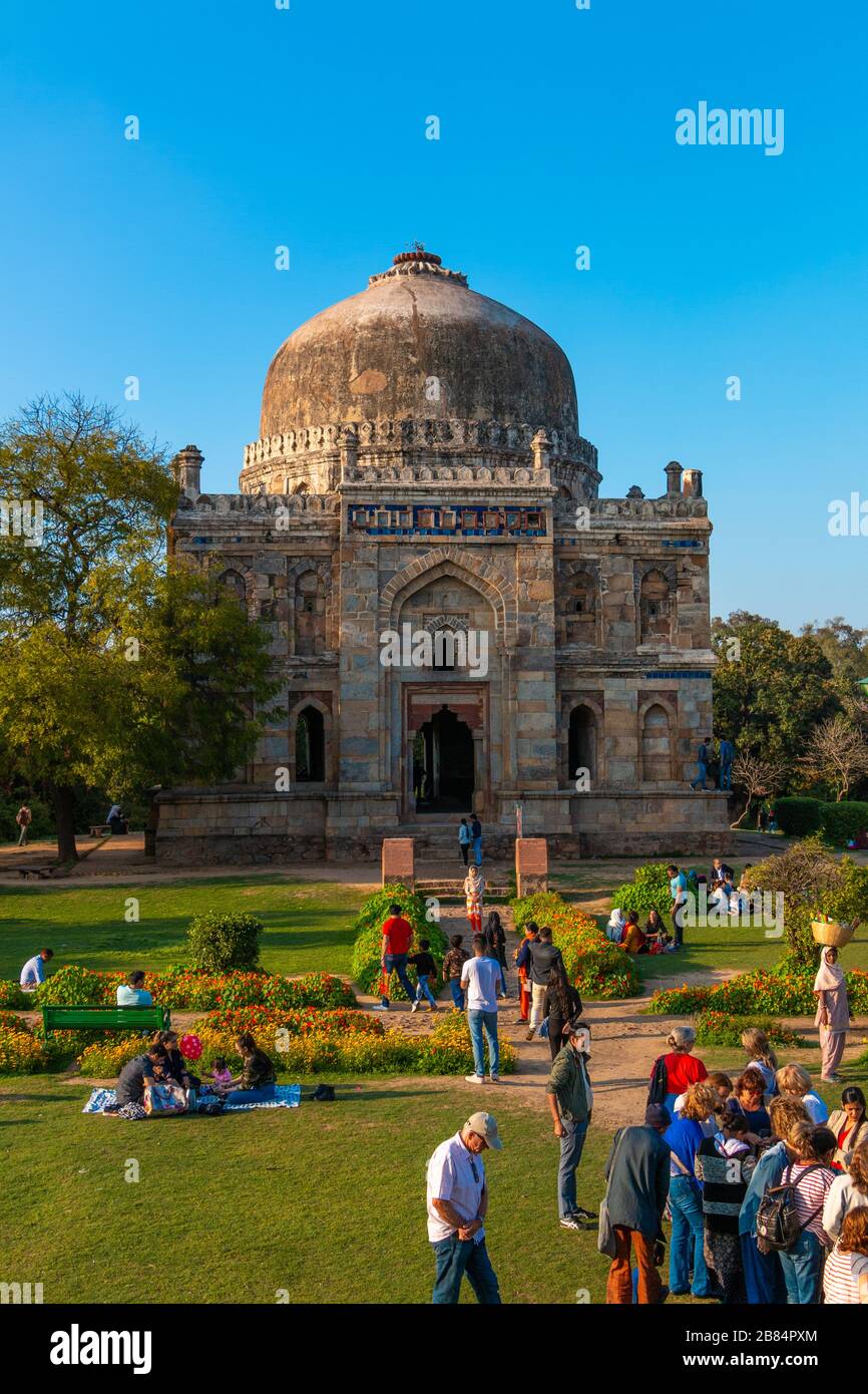 Lodhi Gardens è un parco cittadino situato a Nuova Delhi, India Foto Stock