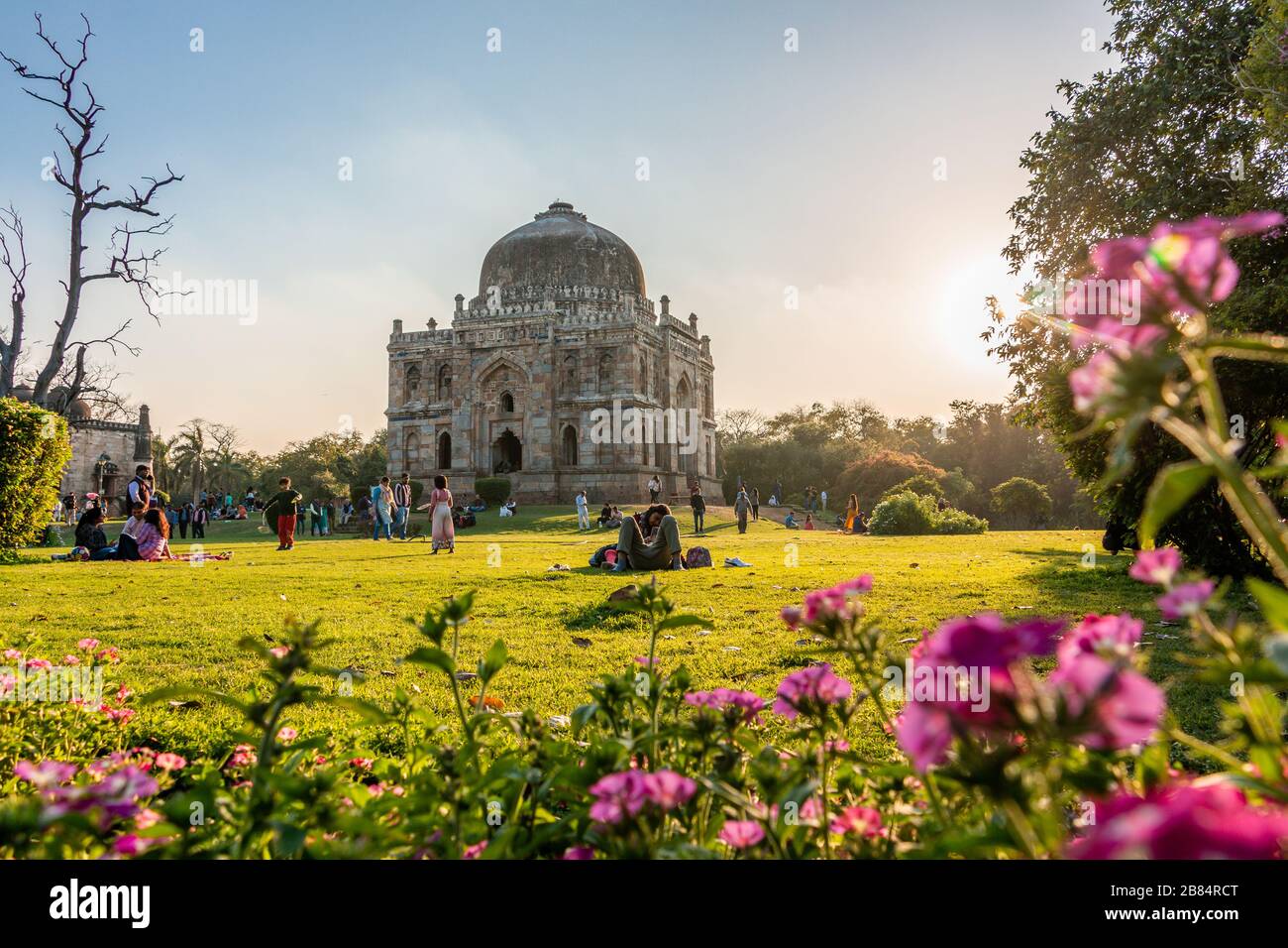 Lodhi Gardens è un parco cittadino situato a Nuova Delhi, India Foto Stock