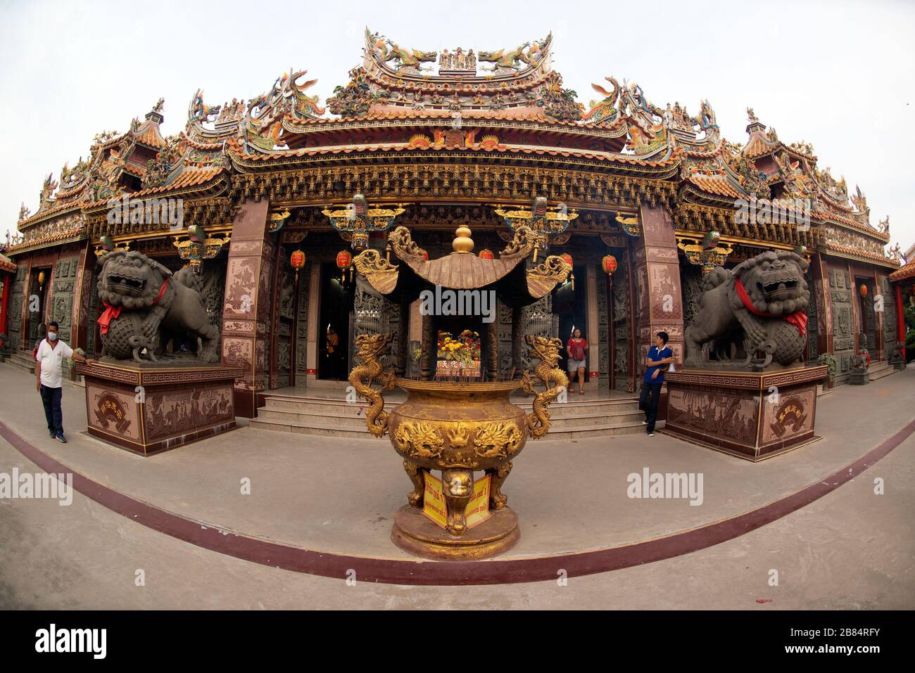 Grande santuario cinese e tempio in Thailandia. Foto Stock