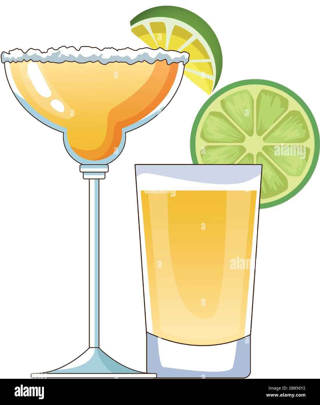 tequila bere tazze icona isolato Illustrazione Vettoriale