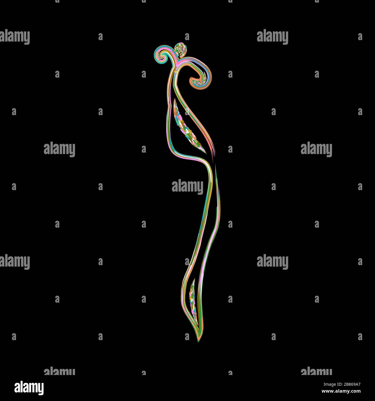 Calligrafia alfabeto ebraico. Carattere decorativo oro. Le lettere disegnano a mano oro. Multicolore. Illustrazione vettoriale su sfondo isolato. Illustrazione Vettoriale