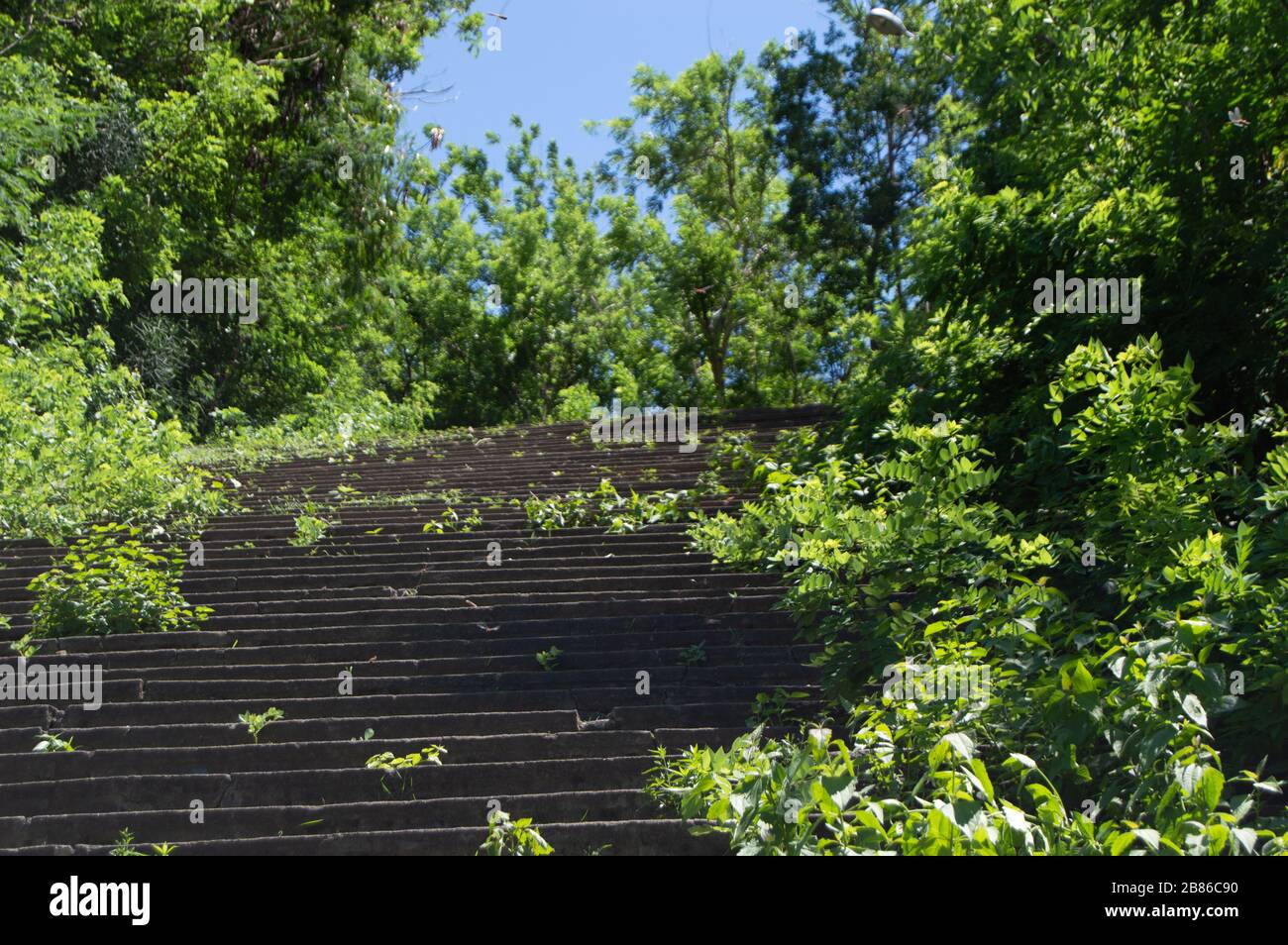 Al piano superiore per il pura Penataran Agung Lempuyang, Bali, Indonesia Foto Stock