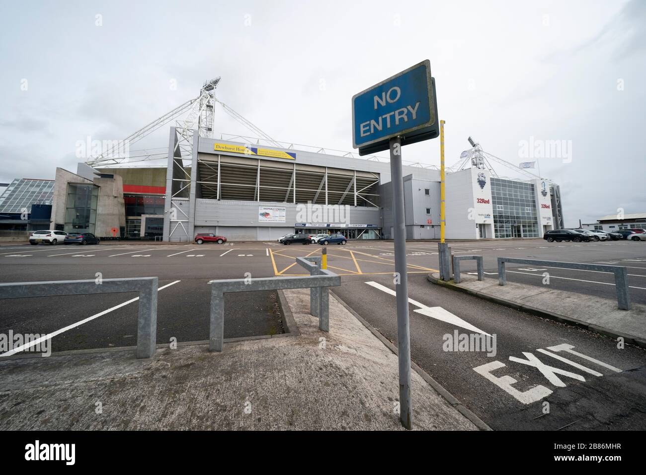 Preston, Regno Unito 18th marzo, 2020. Deepdale Stadium la casa di Preston North End F.C. Preston, Regno Unito. Credito: Jon Super/Alamy. Foto Stock