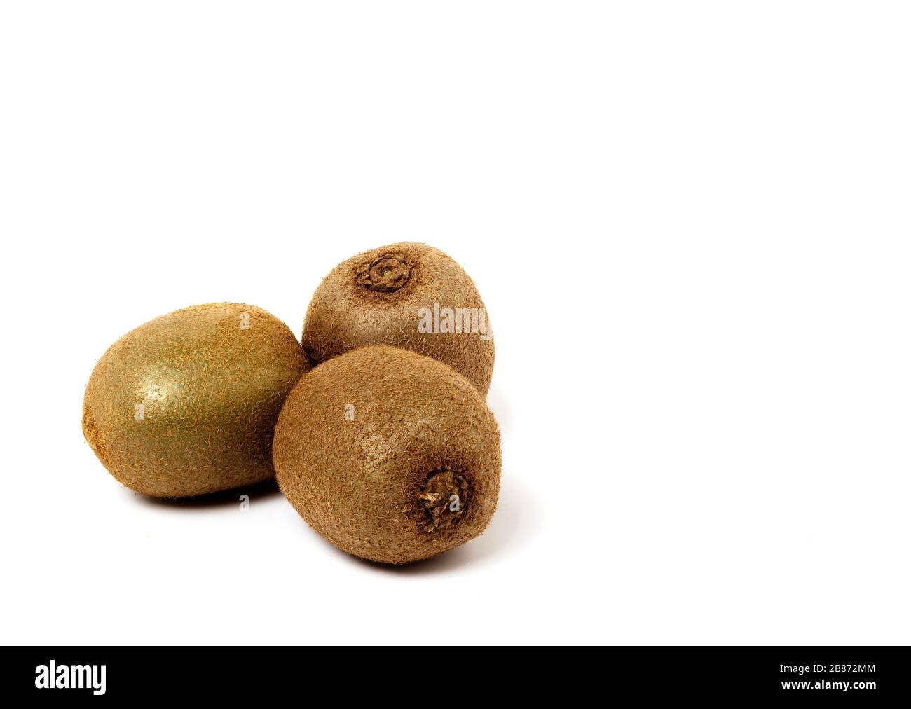 Kiwi su sfondo bianco Foto Stock